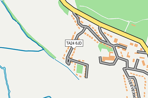 TA24 6JD map - OS OpenMap – Local (Ordnance Survey)