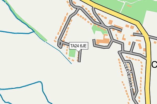 TA24 6JE map - OS OpenMap – Local (Ordnance Survey)