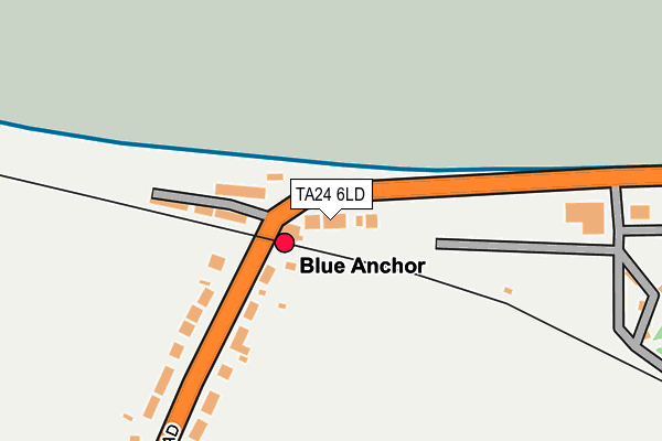 TA24 6LD map - OS OpenMap – Local (Ordnance Survey)