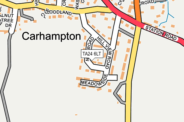 TA24 6LT map - OS OpenMap – Local (Ordnance Survey)