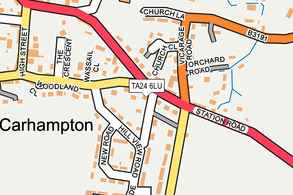 TA24 6LU map - OS OpenMap – Local (Ordnance Survey)