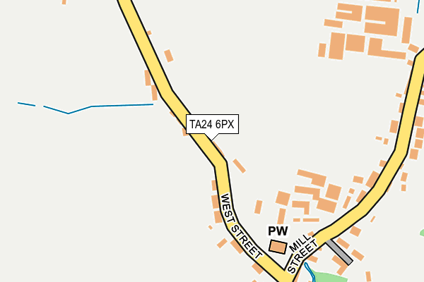 TA24 6PX map - OS OpenMap – Local (Ordnance Survey)