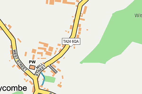 TA24 6QA map - OS OpenMap – Local (Ordnance Survey)