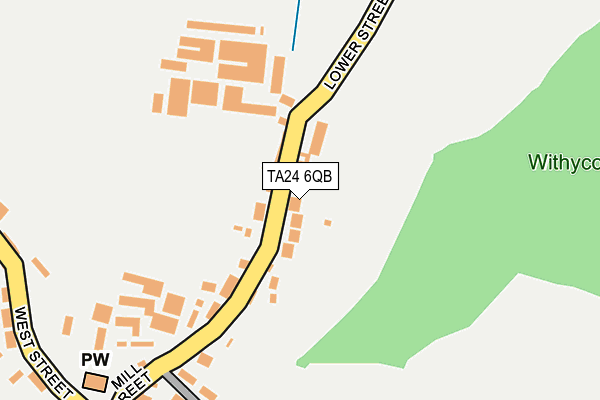 TA24 6QB map - OS OpenMap – Local (Ordnance Survey)