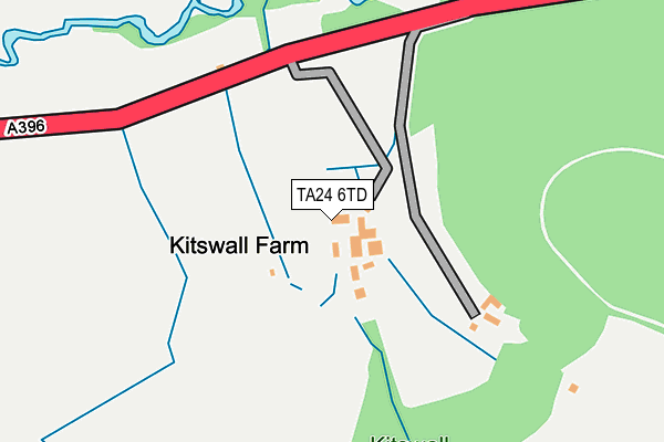 TA24 6TD map - OS OpenMap – Local (Ordnance Survey)