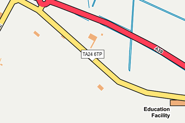 TA24 6TP map - OS OpenMap – Local (Ordnance Survey)