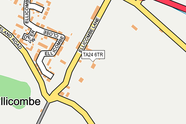 TA24 6TR map - OS OpenMap – Local (Ordnance Survey)