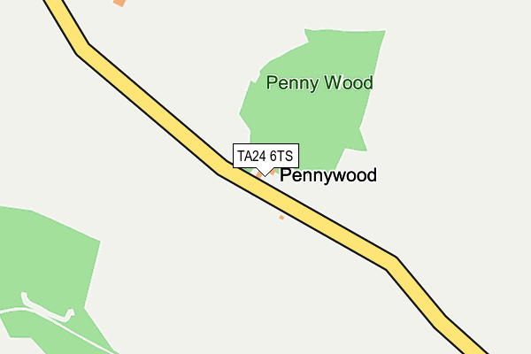 TA24 6TS map - OS OpenMap – Local (Ordnance Survey)