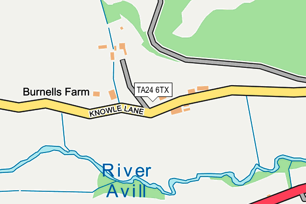 TA24 6TX map - OS OpenMap – Local (Ordnance Survey)