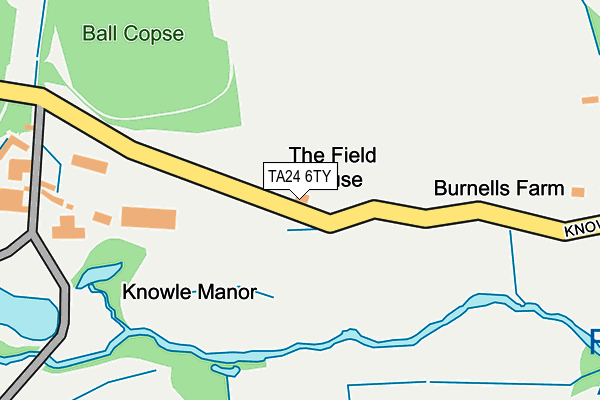 TA24 6TY map - OS OpenMap – Local (Ordnance Survey)