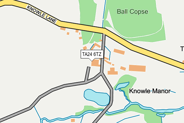 TA24 6TZ map - OS OpenMap – Local (Ordnance Survey)