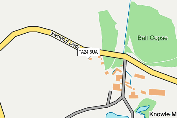 TA24 6UA map - OS OpenMap – Local (Ordnance Survey)