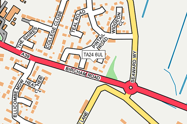 TA24 6UL map - OS OpenMap – Local (Ordnance Survey)