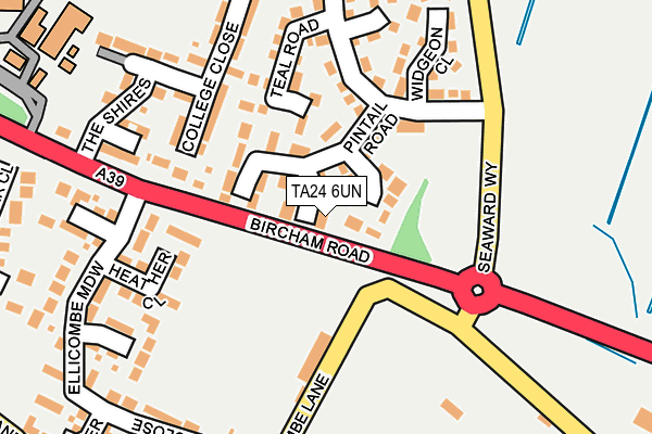 TA24 6UN map - OS OpenMap – Local (Ordnance Survey)