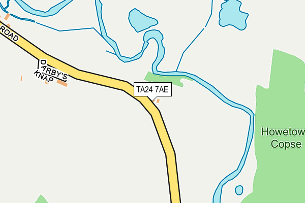 TA24 7AE map - OS OpenMap – Local (Ordnance Survey)