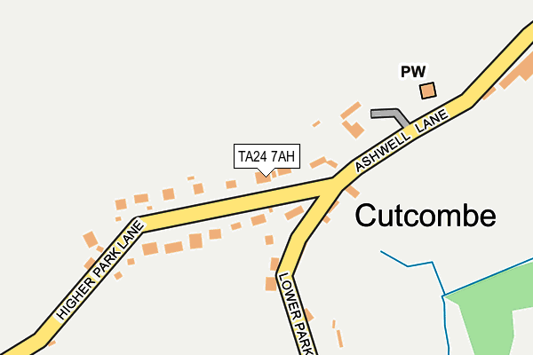 TA24 7AH map - OS OpenMap – Local (Ordnance Survey)