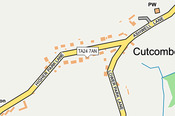 TA24 7AN map - OS OpenMap – Local (Ordnance Survey)