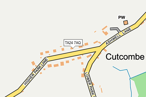 TA24 7AQ map - OS OpenMap – Local (Ordnance Survey)