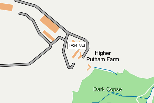 TA24 7AS map - OS OpenMap – Local (Ordnance Survey)