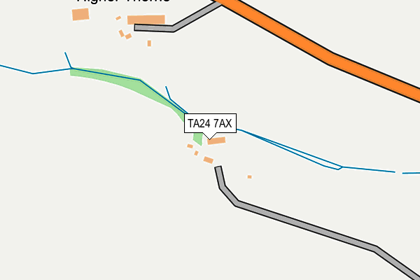 TA24 7AX map - OS OpenMap – Local (Ordnance Survey)