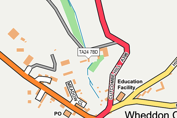 TA24 7BD map - OS OpenMap – Local (Ordnance Survey)