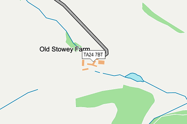 TA24 7BT map - OS OpenMap – Local (Ordnance Survey)