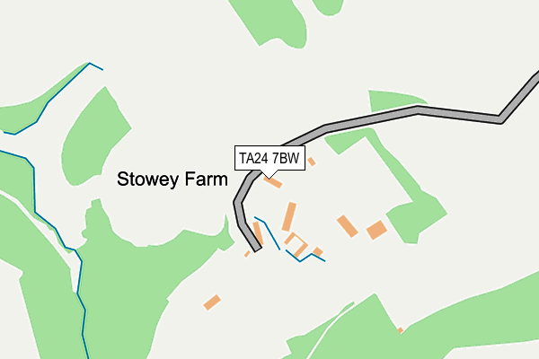 TA24 7BW map - OS OpenMap – Local (Ordnance Survey)