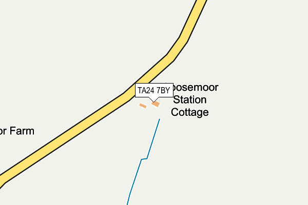 TA24 7BY map - OS OpenMap – Local (Ordnance Survey)