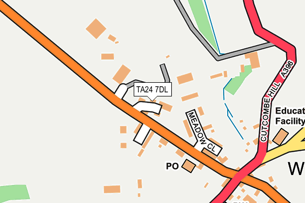 TA24 7DL map - OS OpenMap – Local (Ordnance Survey)