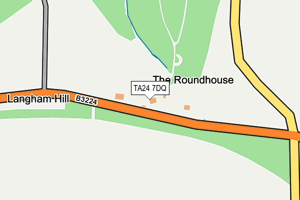 TA24 7DQ map - OS OpenMap – Local (Ordnance Survey)