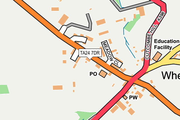 TA24 7DR map - OS OpenMap – Local (Ordnance Survey)