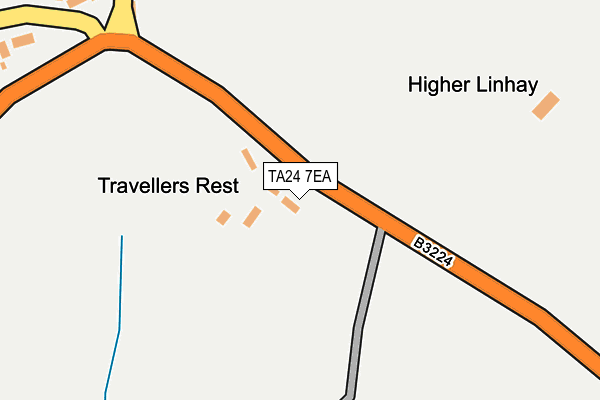 TA24 7EA map - OS OpenMap – Local (Ordnance Survey)
