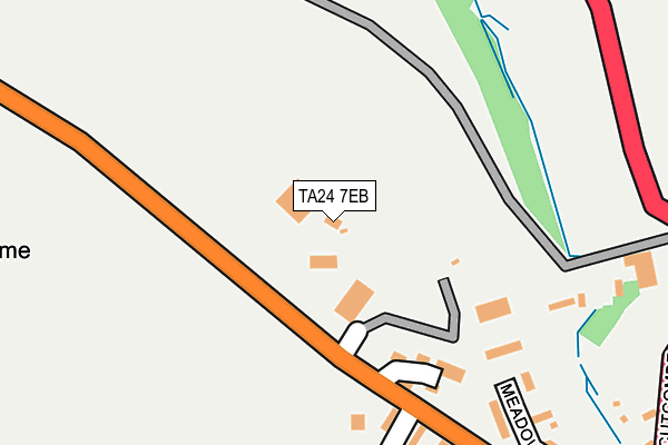 TA24 7EB map - OS OpenMap – Local (Ordnance Survey)
