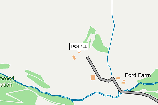 TA24 7EE map - OS OpenMap – Local (Ordnance Survey)