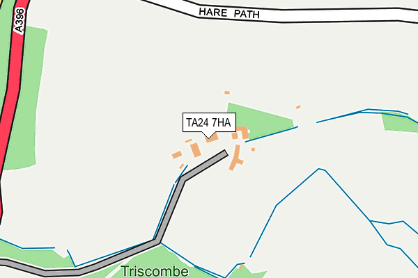 TA24 7HA map - OS OpenMap – Local (Ordnance Survey)