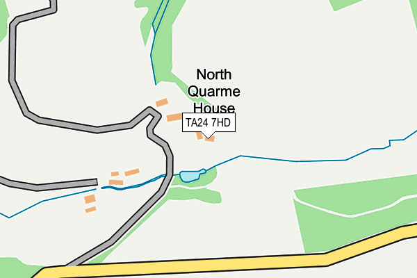 TA24 7HD map - OS OpenMap – Local (Ordnance Survey)