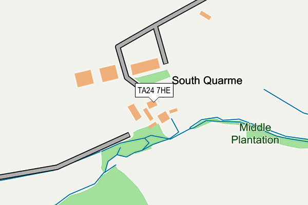 TA24 7HE map - OS OpenMap – Local (Ordnance Survey)