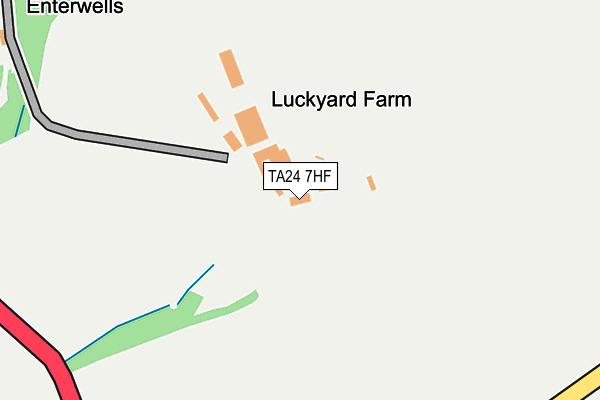 TA24 7HF map - OS OpenMap – Local (Ordnance Survey)