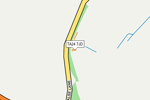 TA24 7JD map - OS OpenMap – Local (Ordnance Survey)
