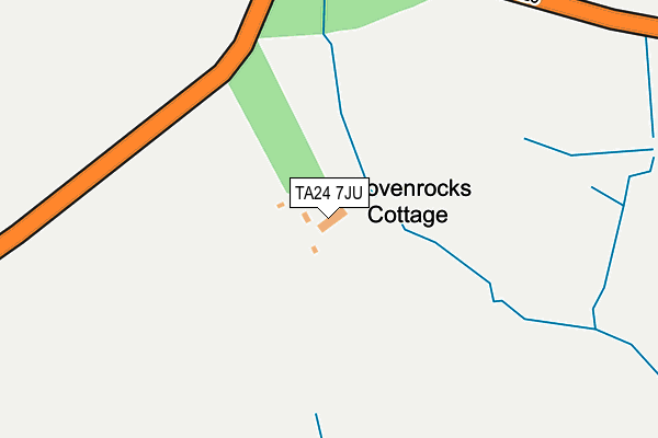 TA24 7JU map - OS OpenMap – Local (Ordnance Survey)