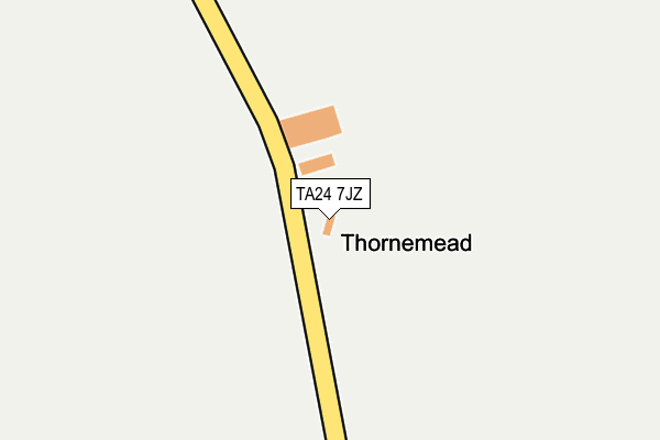 TA24 7JZ map - OS OpenMap – Local (Ordnance Survey)