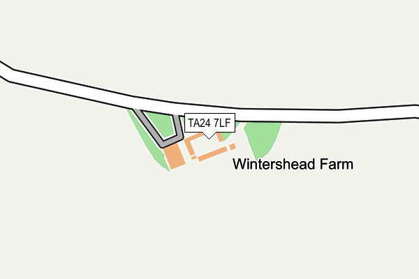 TA24 7LF map - OS OpenMap – Local (Ordnance Survey)