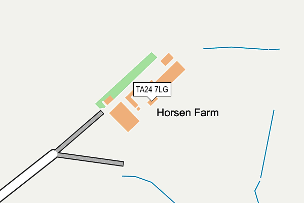 TA24 7LG map - OS OpenMap – Local (Ordnance Survey)