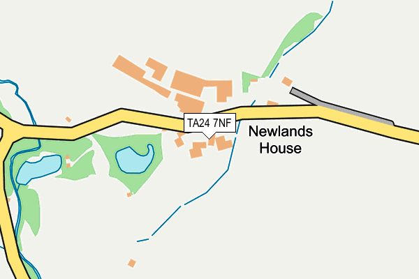 TA24 7NF map - OS OpenMap – Local (Ordnance Survey)