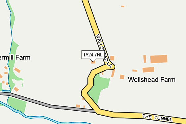 TA24 7NL map - OS OpenMap – Local (Ordnance Survey)