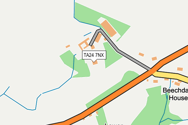 TA24 7NX map - OS OpenMap – Local (Ordnance Survey)