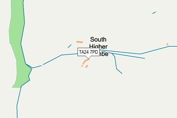 TA24 7PD map - OS OpenMap – Local (Ordnance Survey)