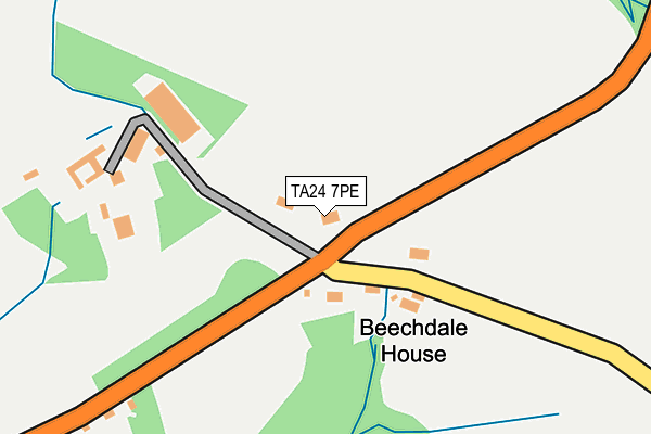 TA24 7PE map - OS OpenMap – Local (Ordnance Survey)