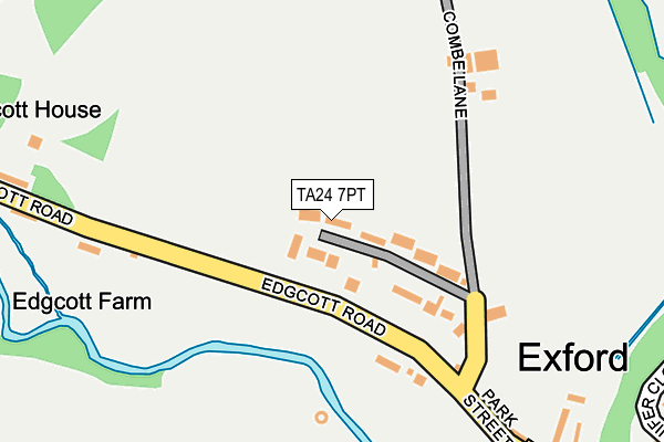 TA24 7PT map - OS OpenMap – Local (Ordnance Survey)