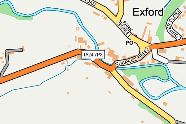 TA24 7PX map - OS OpenMap – Local (Ordnance Survey)
